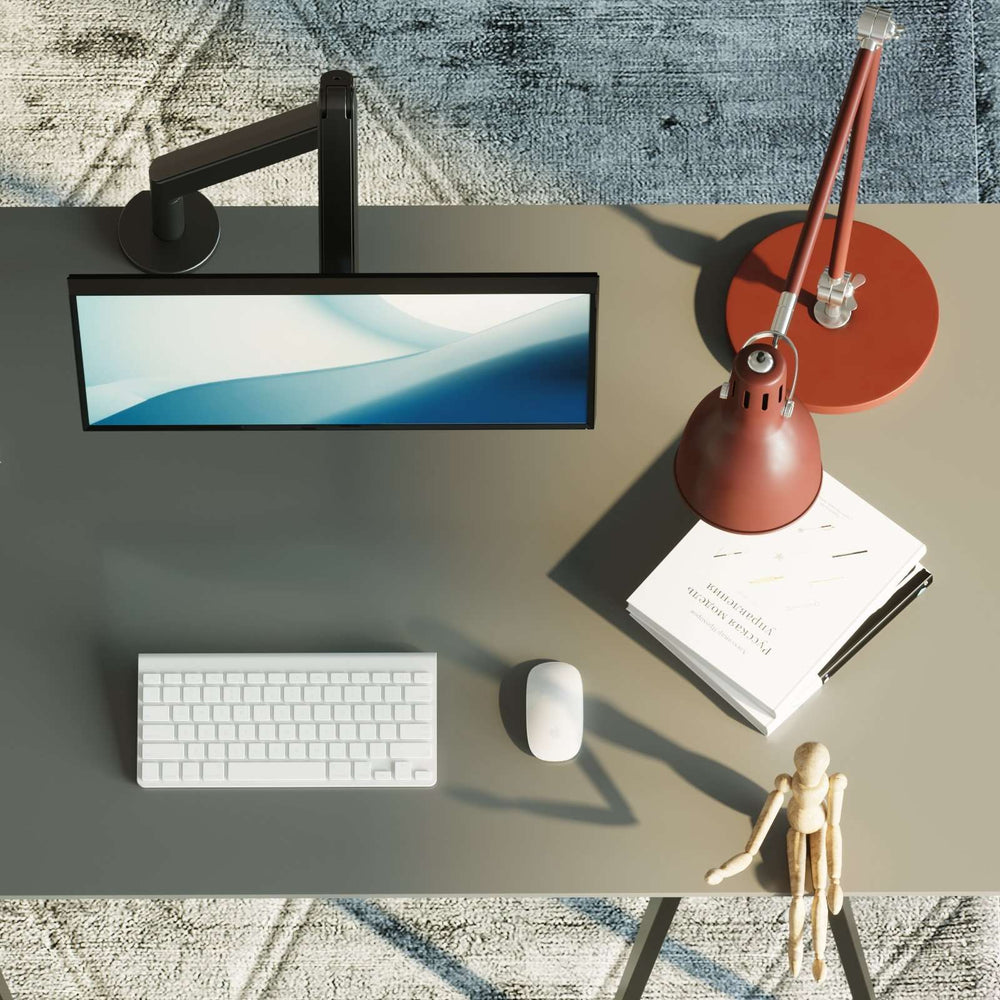 Alberenz® Enkele Monitorarm Gasveer Donkergrijs