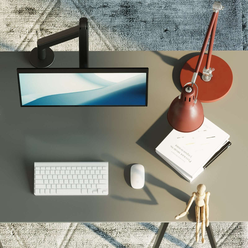Alberenz® Enkele Monitorarm Gasveer Donkergrijs