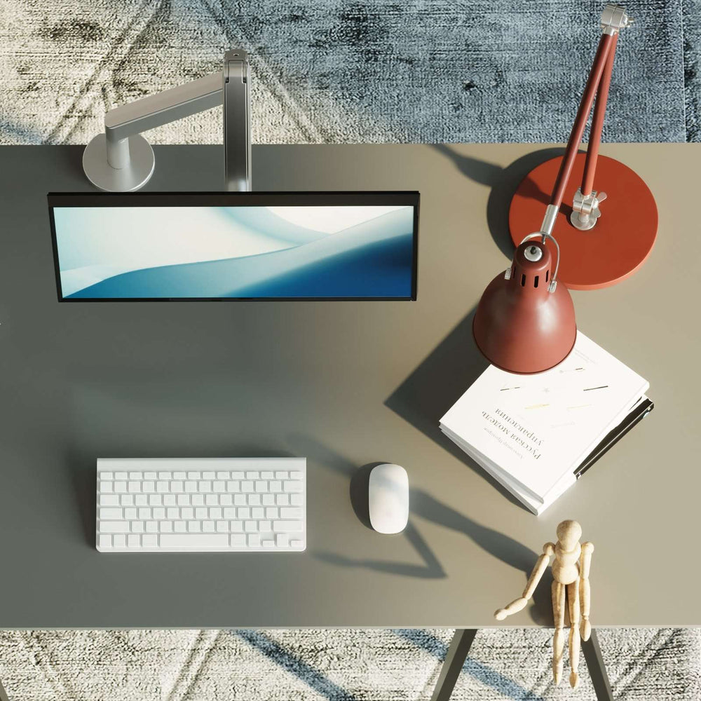 Alberenz® Single Monitor Arm Gas Spring Silver