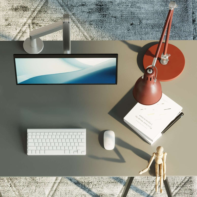 Alberenz® Single Monitor Arm Gas Spring Silver